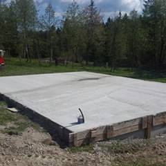 betonová základová deska pro Zahradní domek