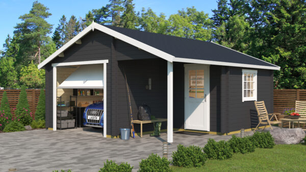 Dřevěná garáž Nevis