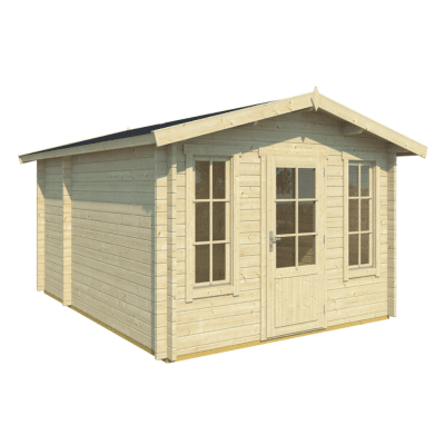 Dřevěná srubová chata s oddělenou místností