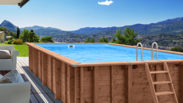 Luxusní dřevěný bazén Oáza – obdélník