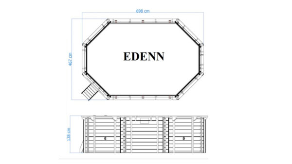 Montovaný bazén Edenn